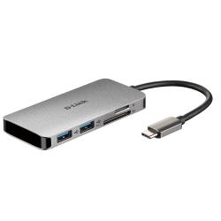 D-Link DUB-M610 Hub USB-C 6 en 1 HDMI/CardRead